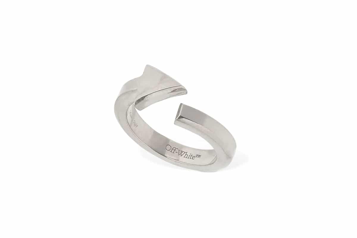 New Off-White Ring with Arrow Logo | Grailify