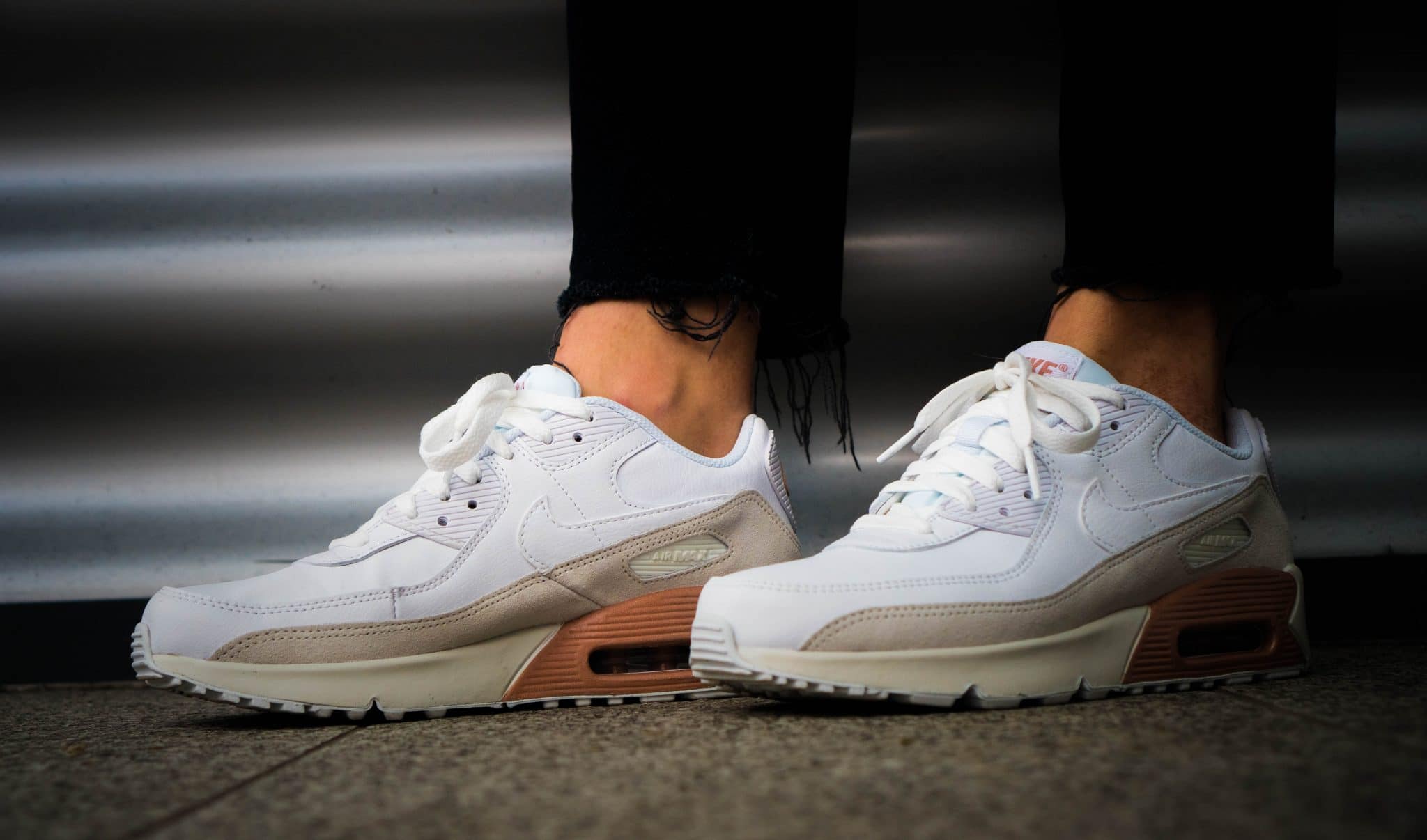 Air max 90 ltr gs white online