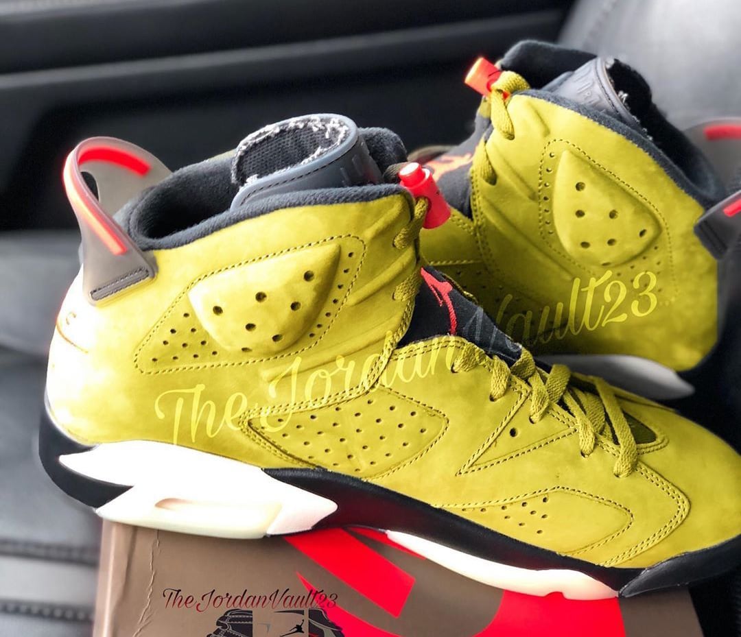 Detailed Pics of the Travis Scott x Air Jordan 6 Yellow Cactus Jack