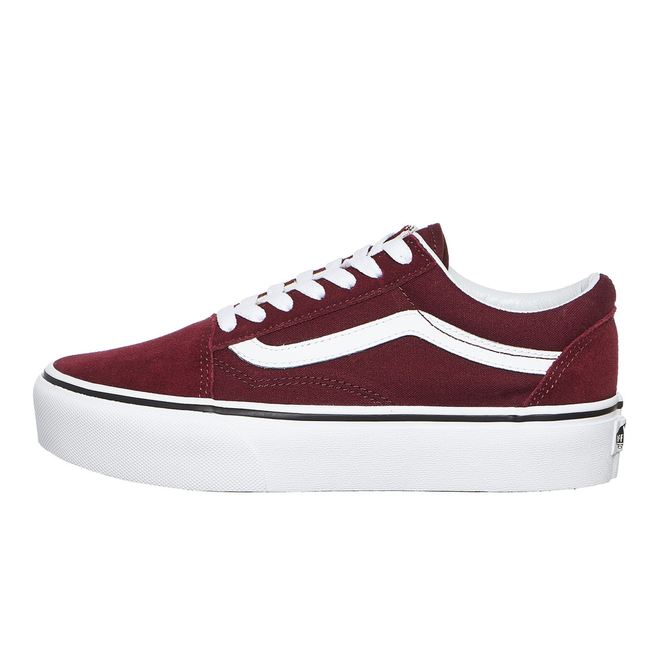 Vans old 2025 skool platform granate