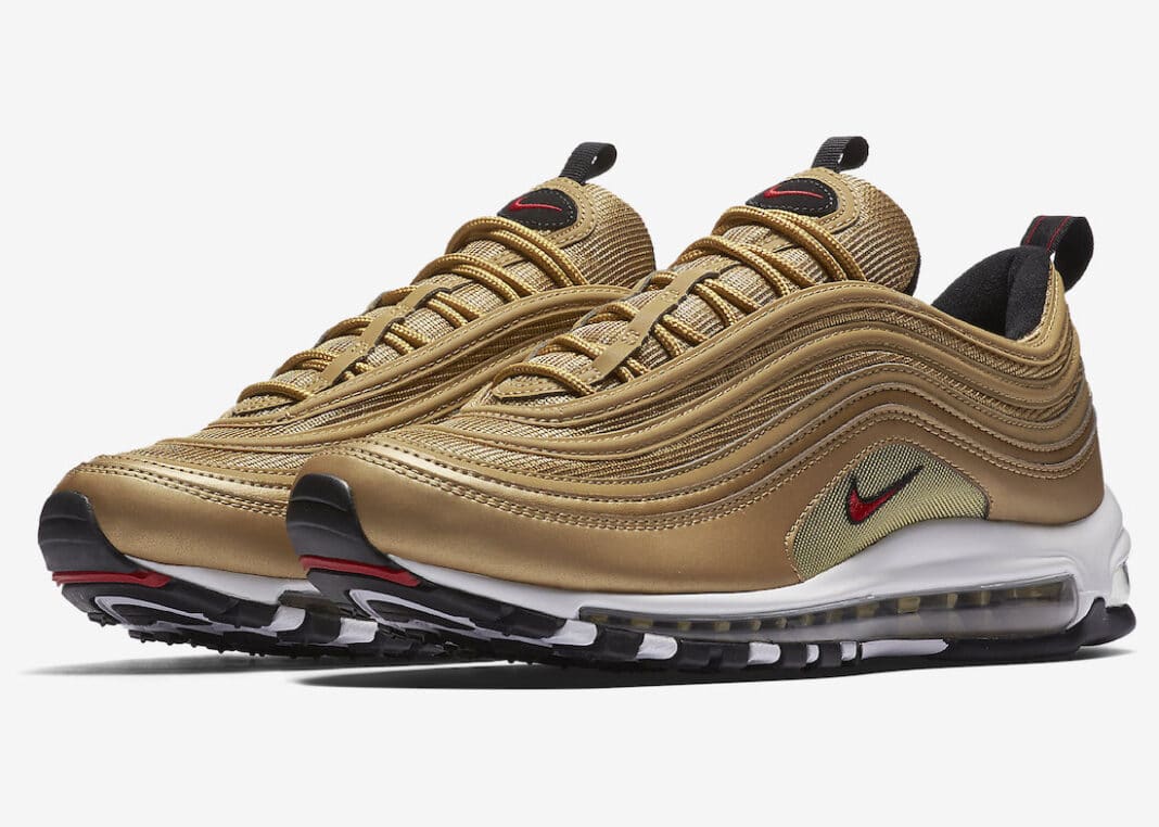 Air max 97 2024 black with gold check