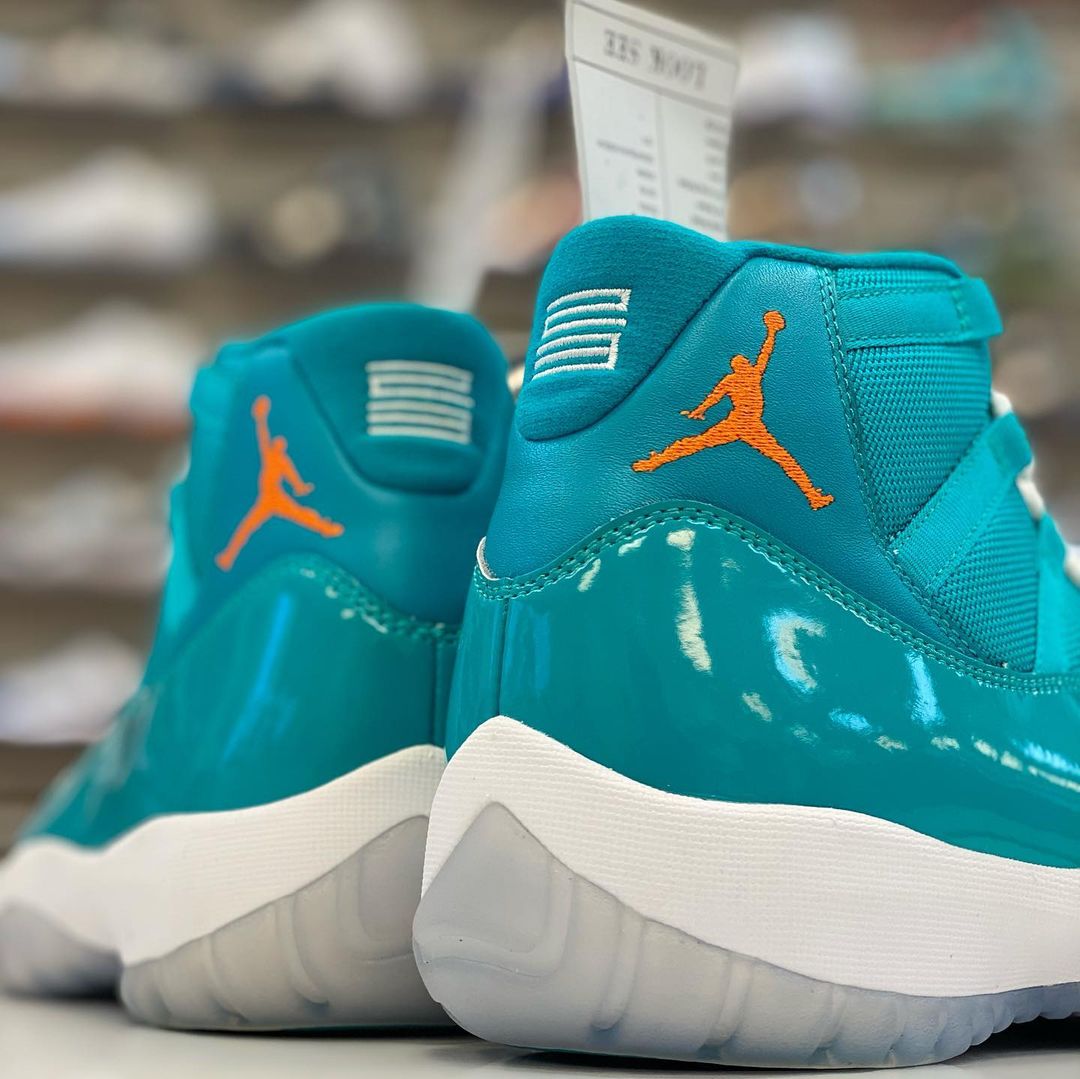 The Air Jordan 11 Surfaces In Miami Dolphins Colors - Sneaker News