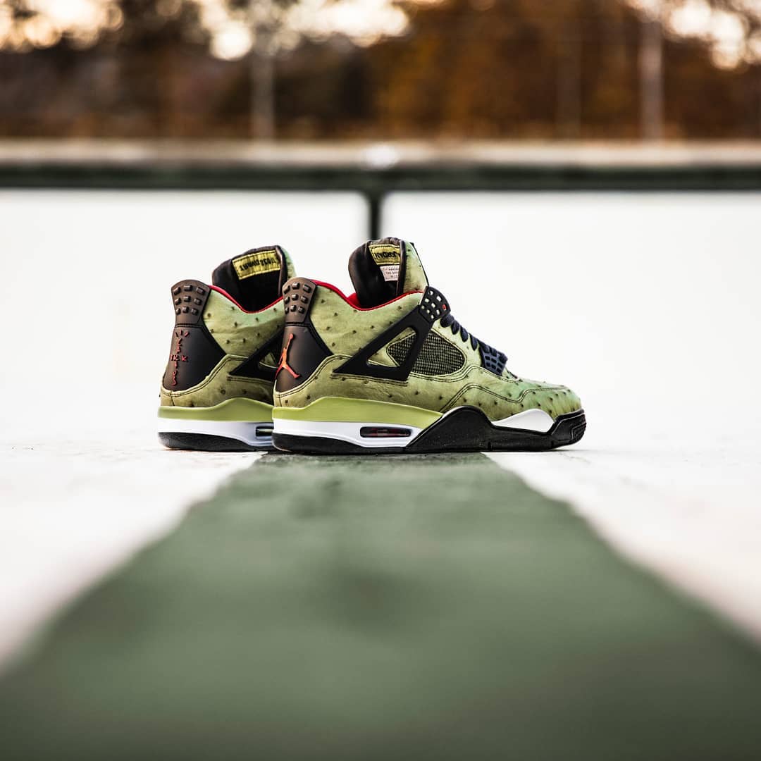 TheShoeSurgeon customized Travis Scott s Air Jordan 4 Cactus Jack