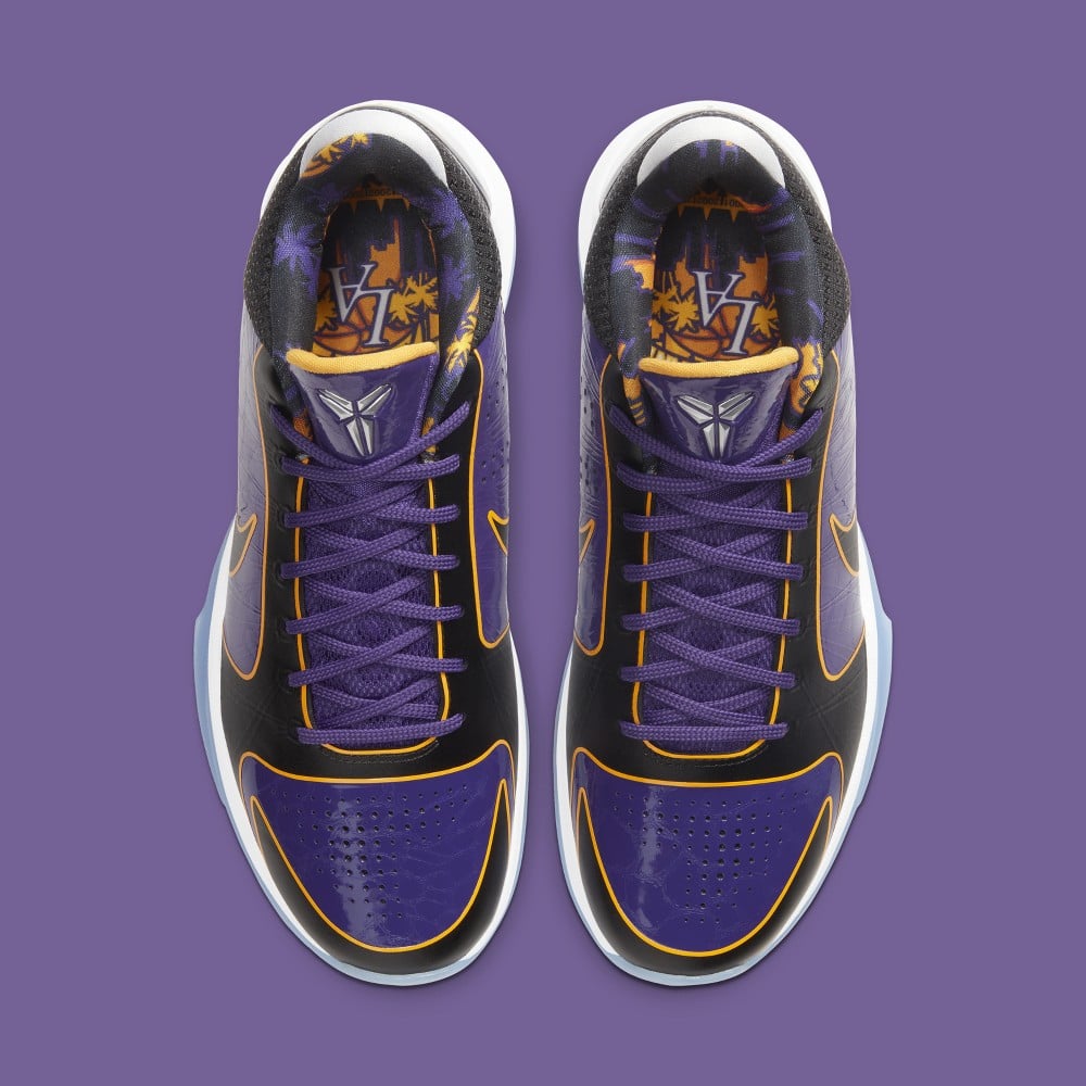 Zoom kobe 5 outlet protro lakers release date