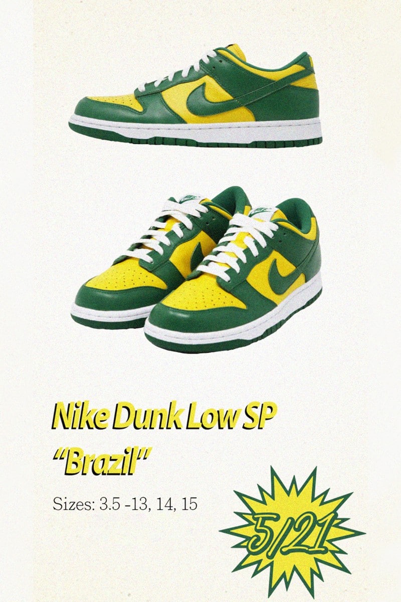 Nike Announces the Dunk Low SP Brazil, University Red” and the