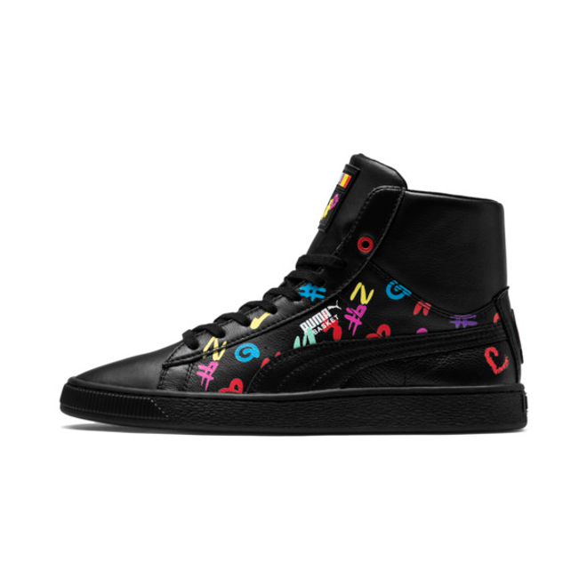 369733 Puma Puma X Bradley Theodore Basket Mid Sneakers puma deva reptile tapioca 01