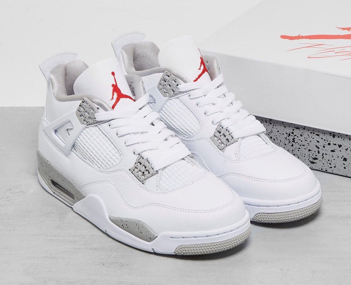 Jordan 4 hot sale white