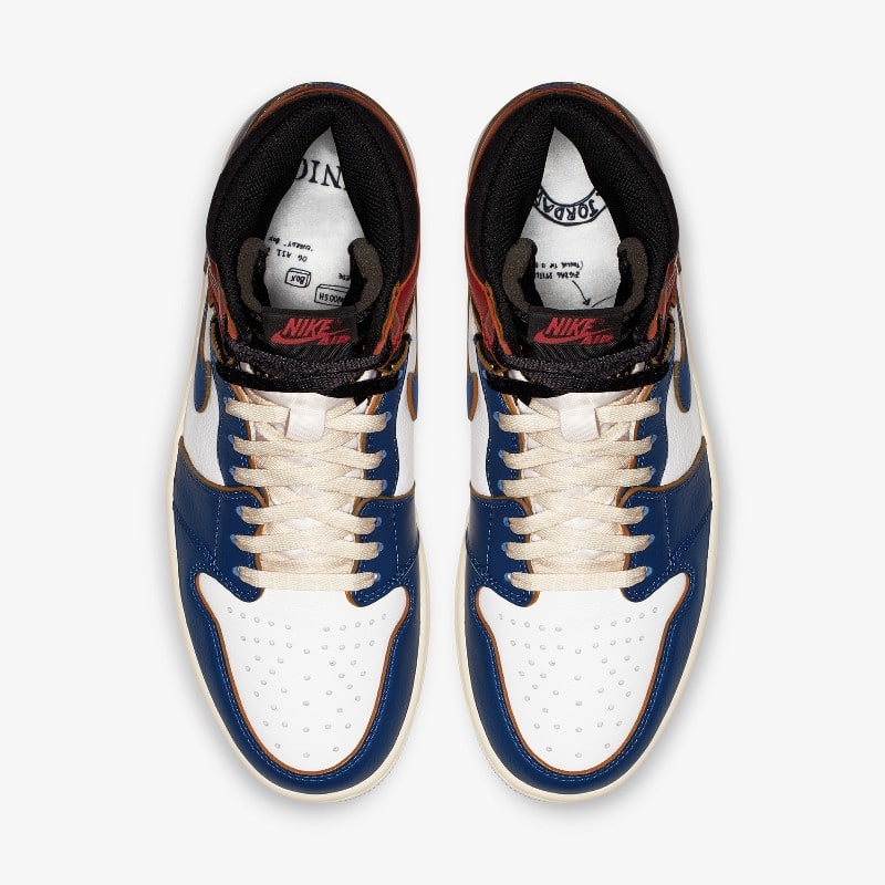 union air jordan 1 blue
