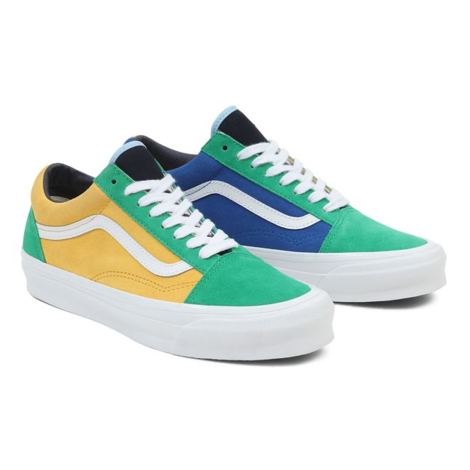 Vans old skool blue and yellow sale