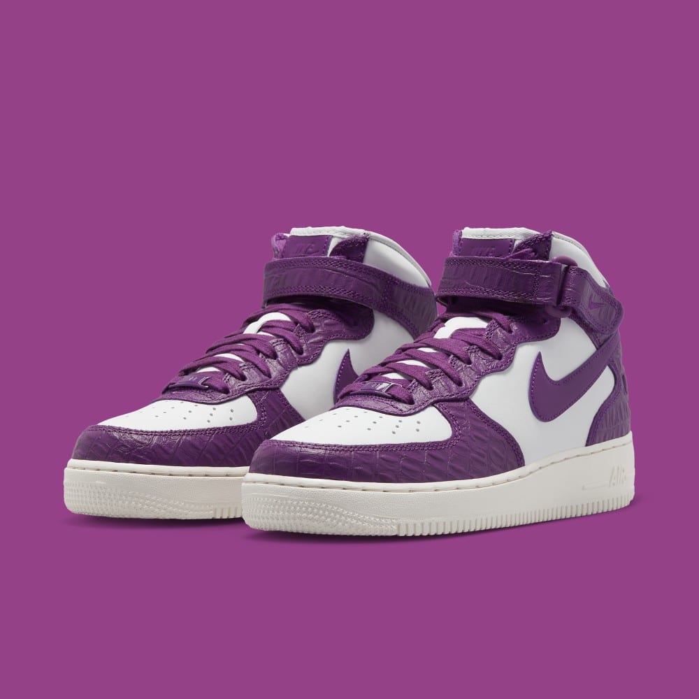 Purple Crocodile Leather Appears on the Overlays of This Nike Air