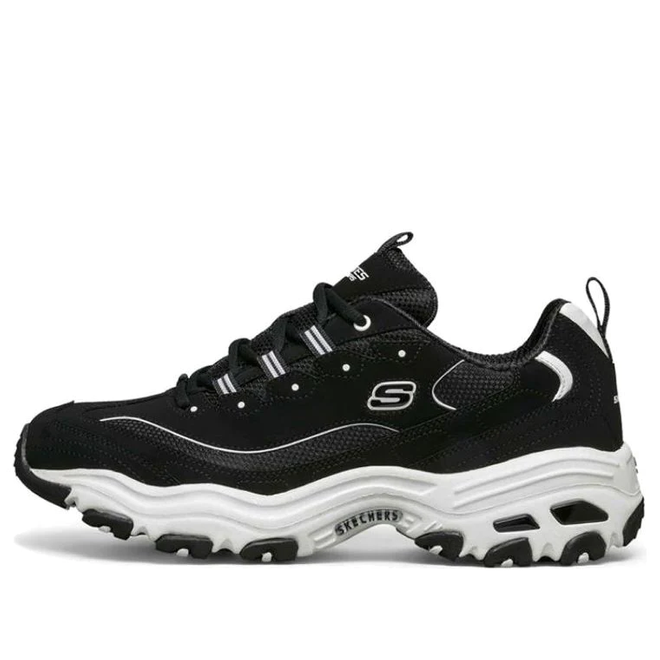 Skechers D'lites Black and White Chunky | 52675-BLK | Grailify
