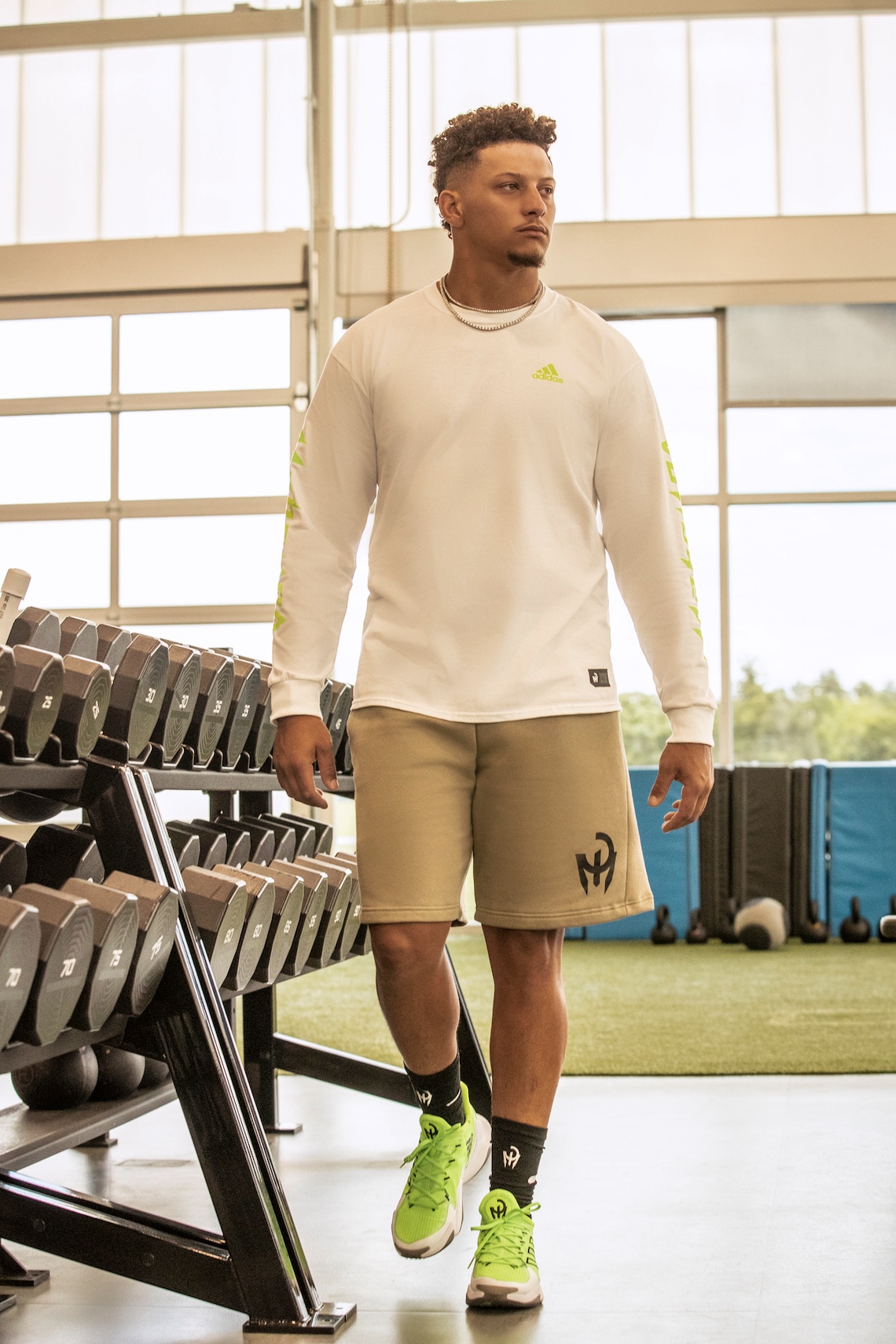 Patrick Mahomes in His adidas Mahomes 1.0 IMPACT FLX | Grailify
