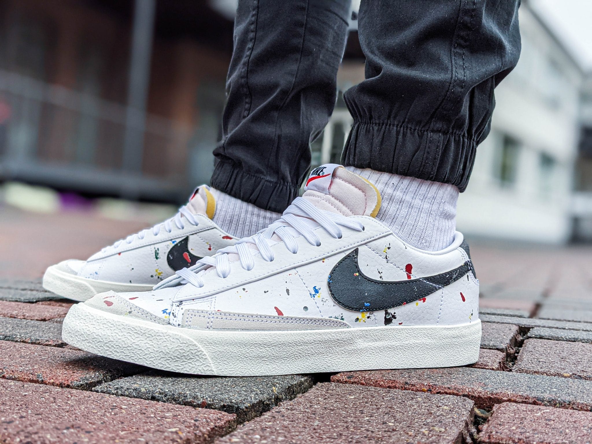 nike blazer paint splatter