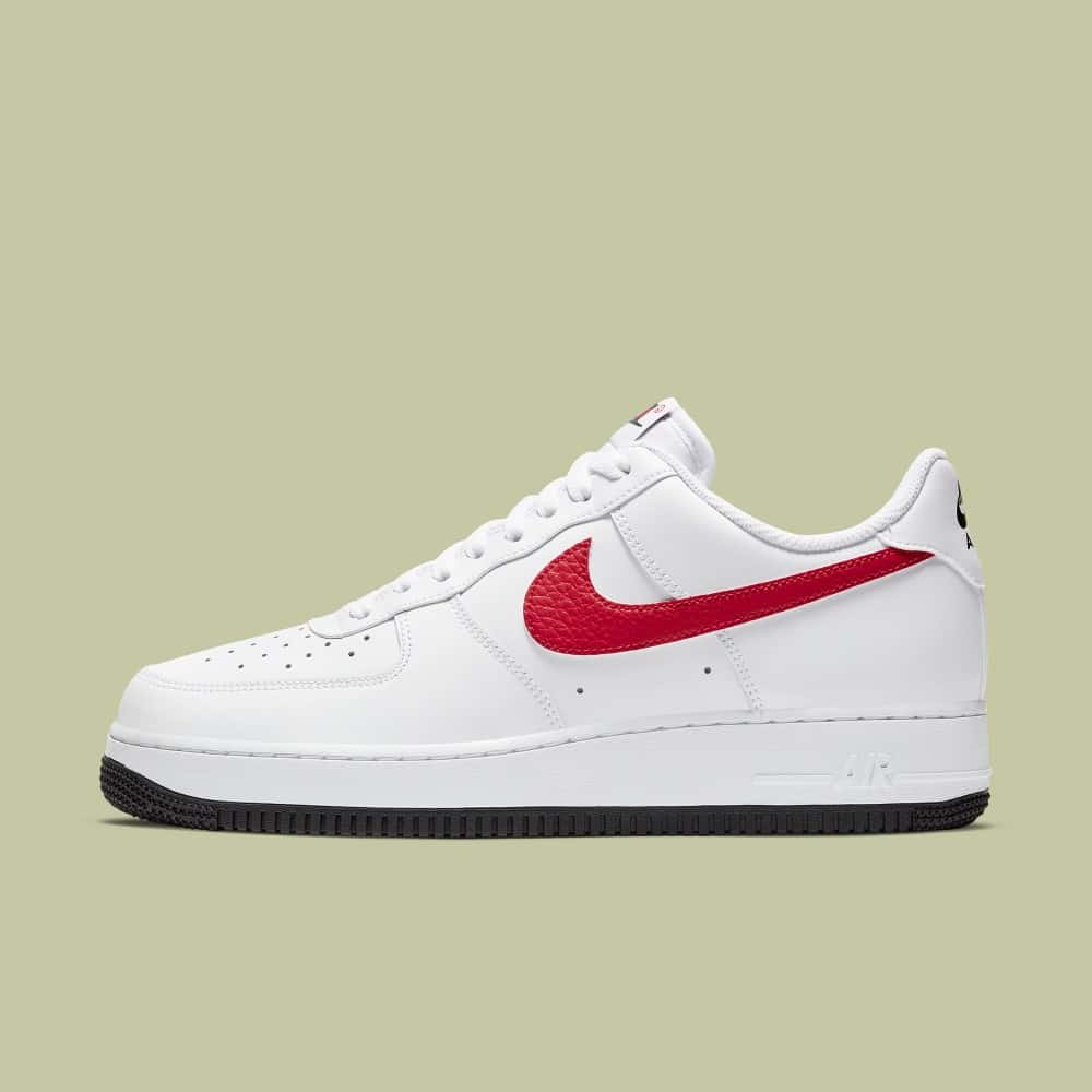 Af1 red sale blue swoosh