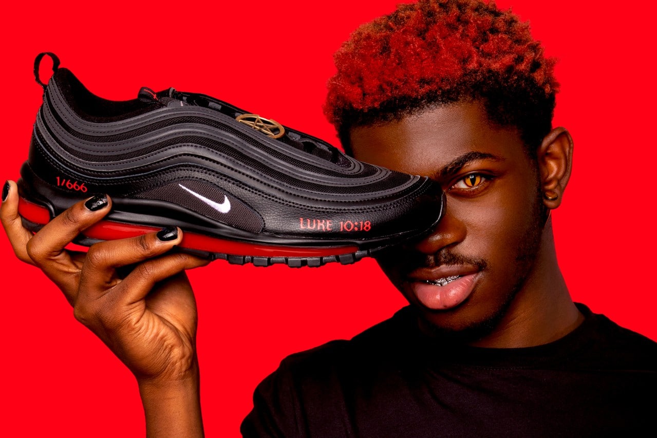 Echtes menschliches Blut im MSCHF x Lil Nas X Nike Air Max 97 Satan