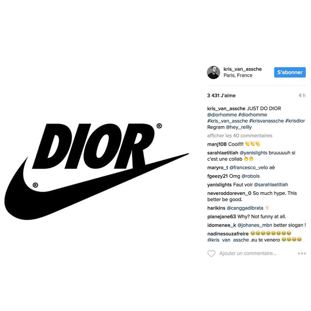 Logo nike dior hot sale