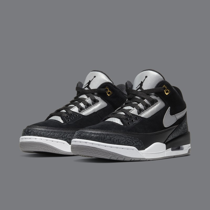 Jordan retro 3 tinker on sale black