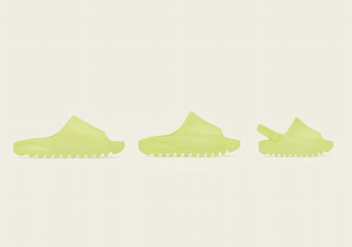 Yeezy Slide 'Glow Green' 2022 in 2023