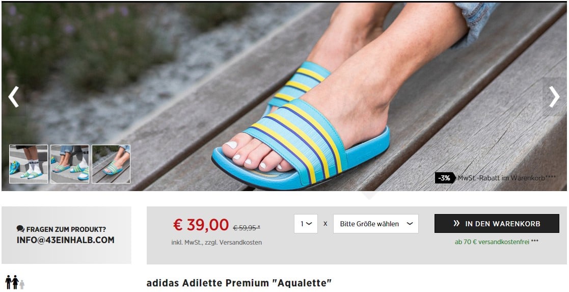 Wo du den adidas Adilette Premium Aqualette kaufen kannst Grailify