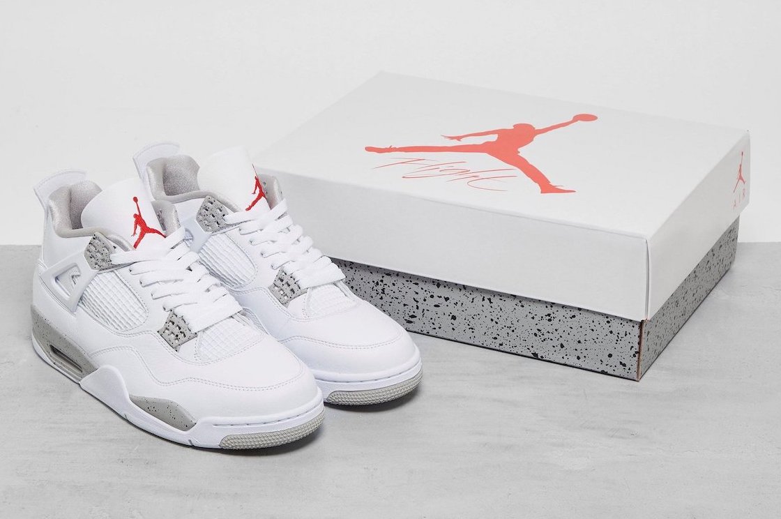 Air jordan 4 discount retro blanche homme