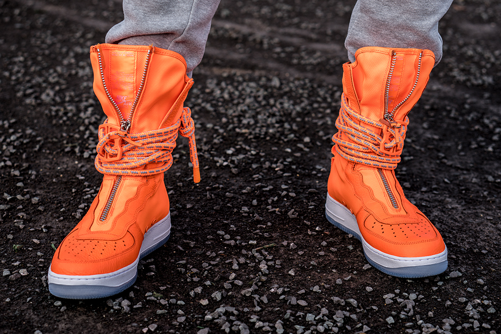 air force 1 sf high orange