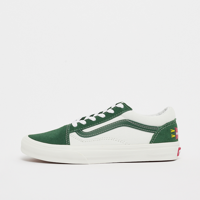 Vans old outlet skool white green