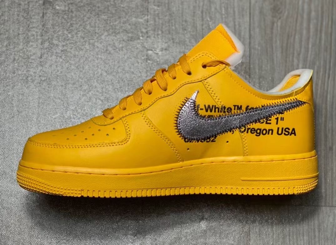 Off-White Nike Air Force 1 University Gold/Lemonade DD1876-700