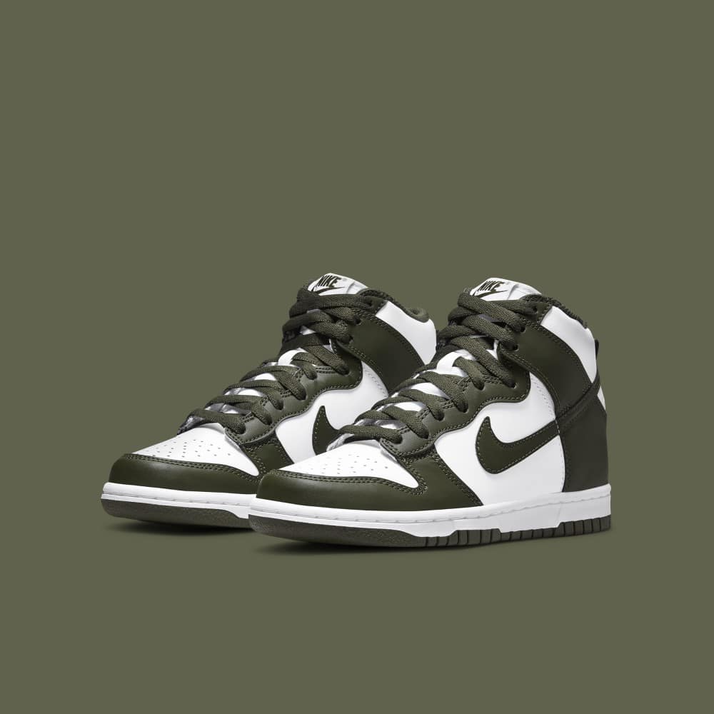 olive green nike high tops