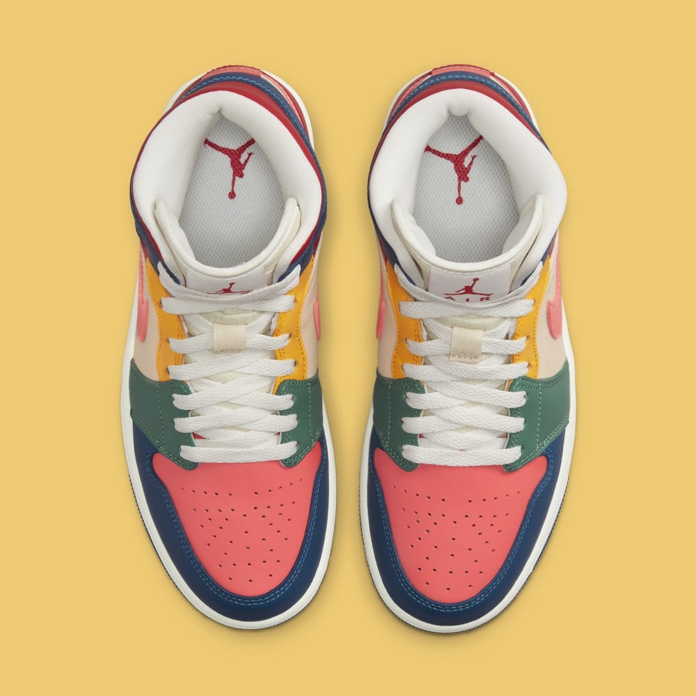 Air jordan 1 mid multicolor hot sale release date