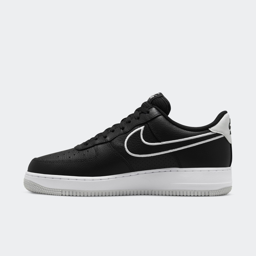 Nike air force clearance 1 with black swoosh