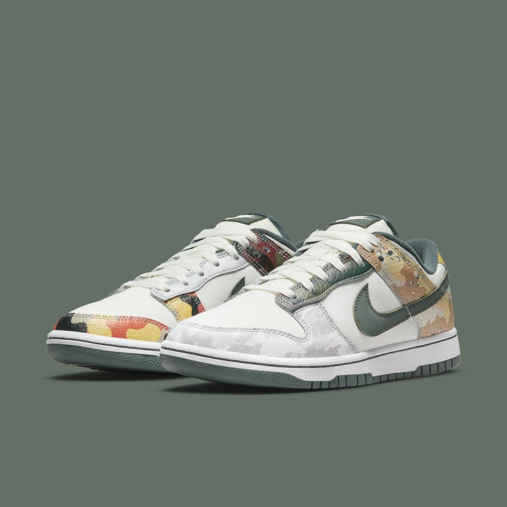 camo low top dunks