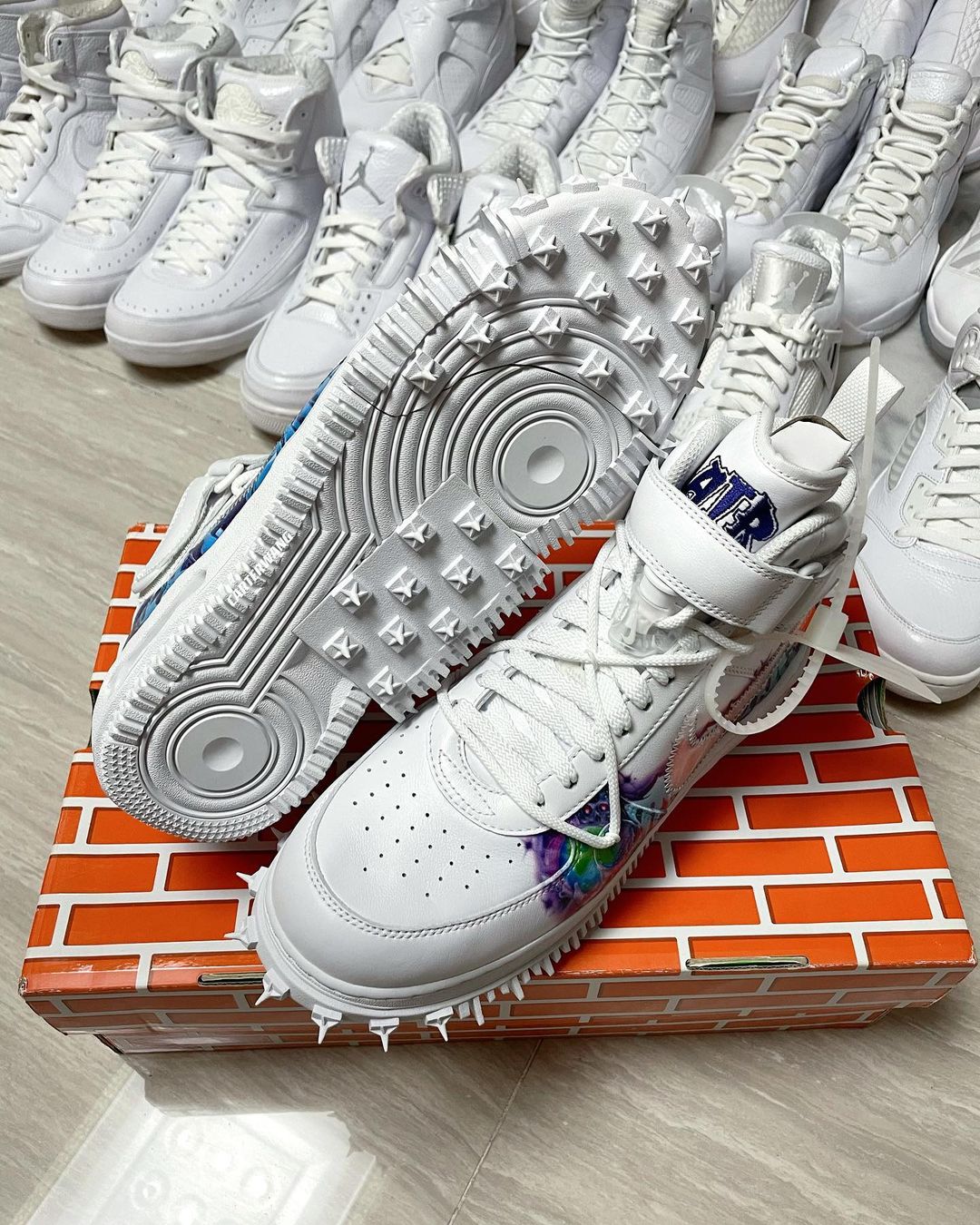 Graffiti Lettering Sits On Top of the Fierce Off-White x Nike Air