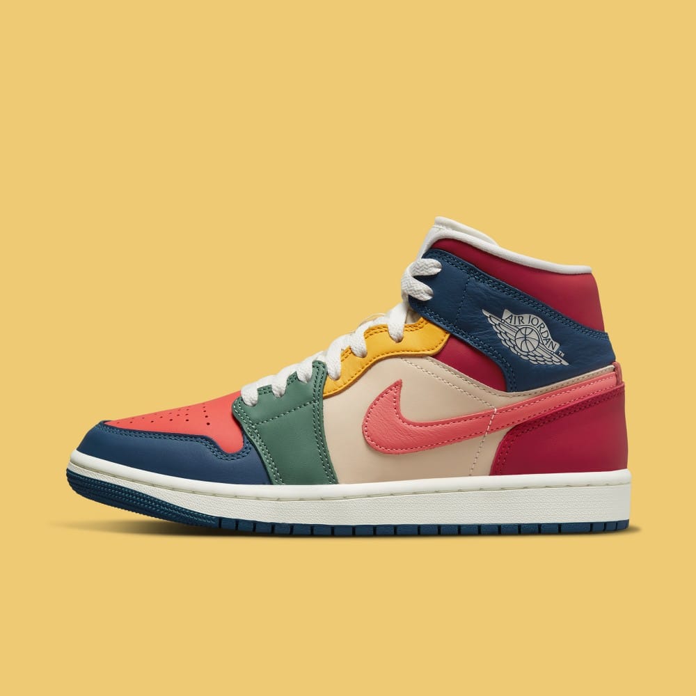 Soon to Be Released a Multi Coloured Air Jordan 1 Mid Grailify