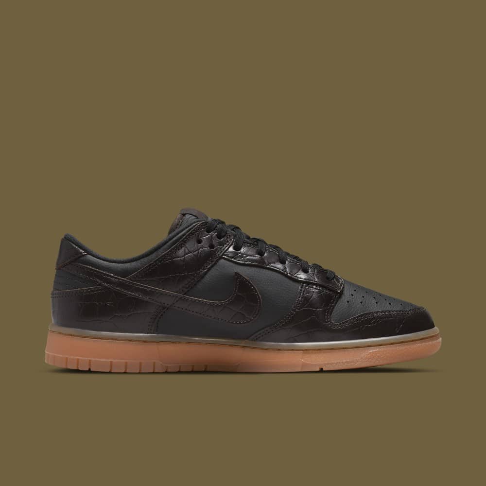 Crocodile Skin Overlays Make This Nike Dunk Low Look Chic | Grailify