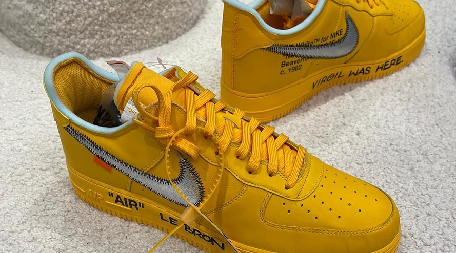 Lemonade' Off-White x Nike Air Force 1s Just Dropped on SNKRS Stash