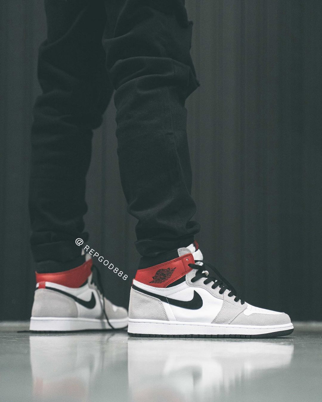 【カスタム】AIRJORDAN1 HighOG Light Smoke Grey Air Jordan 1 Retro High OG 