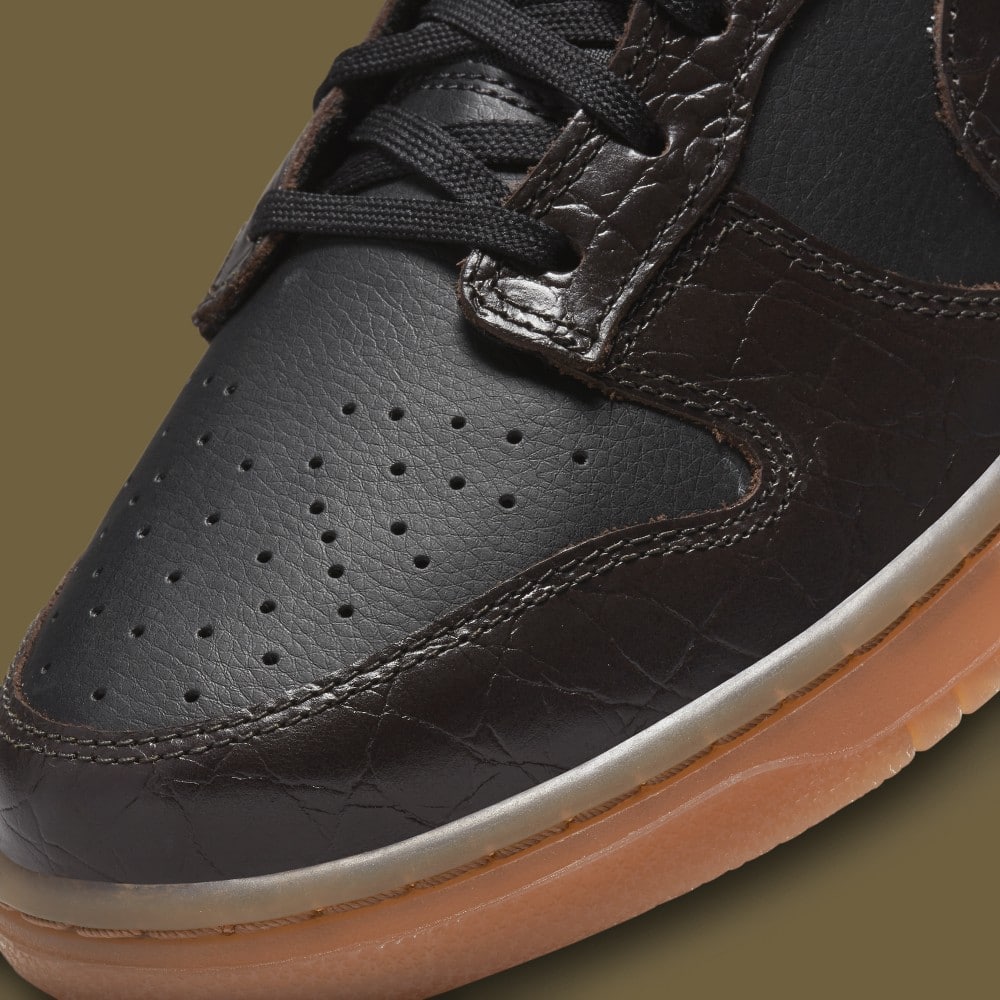 Crocodile Skin Overlays Make This Nike Dunk Low Look Chic | Grailify