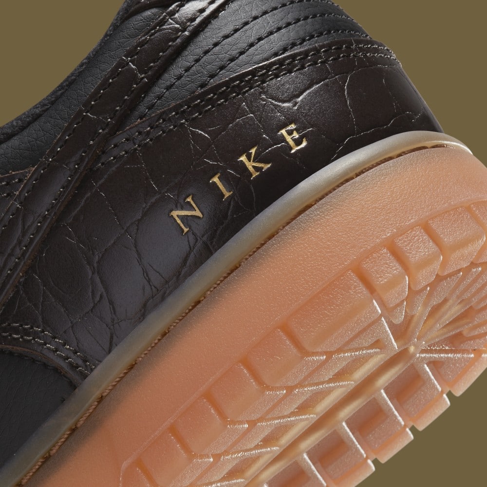 Crocodile Skin Overlays Make This Nike Dunk Low Look Chic | Grailify