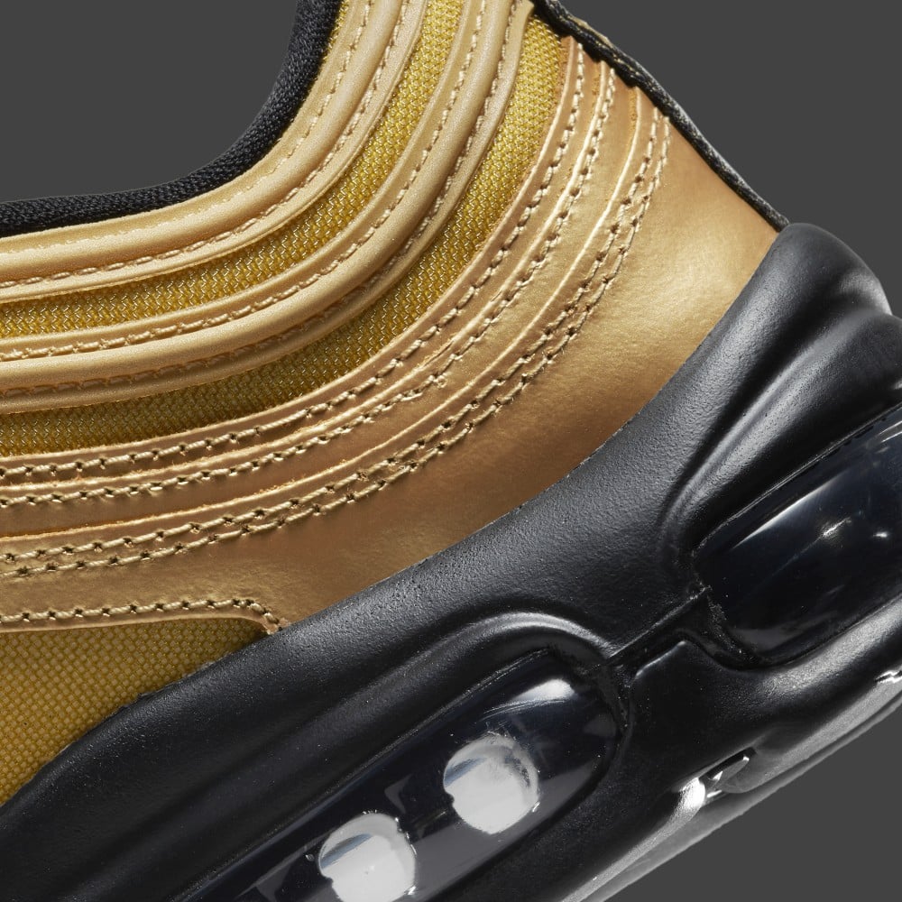 Stylish Nike Air Max 97 with a Gold Upper | Grailify