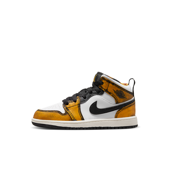 Air Jordan 1 Mid SE Orange Wear Away (PS) DQ8419071 Grailify