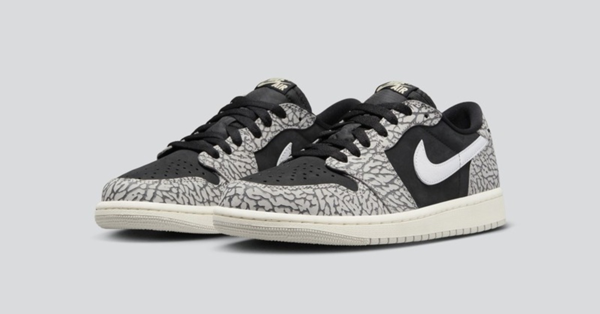 The Air Jordan 1 Low OG "Black Cement" Celebrates 35th Anniversary of the Original