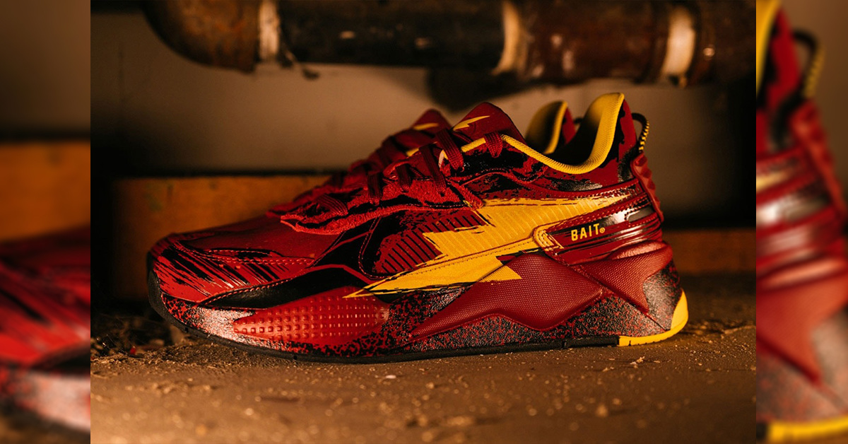 BAIT und PUMA präsentieren den exklusiven RS-X „The Flash“ inspiriert von DC Comics' Filmheld BAIT und PUMA präsentieren den exklusiven RS-X „The Flash“ inspiriert von DC Comics' Filmheld
