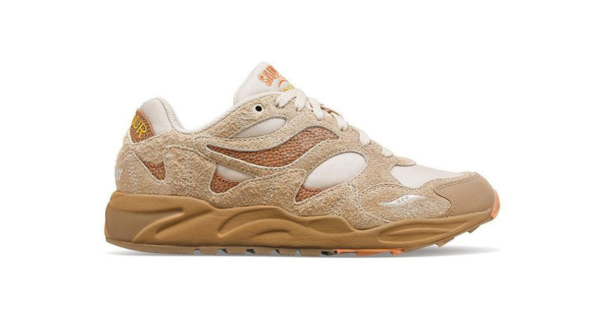 Take the Colour Plus Co. x Saucony Grid Shadow 2 "Beach Ramble" with you on your next beach walk