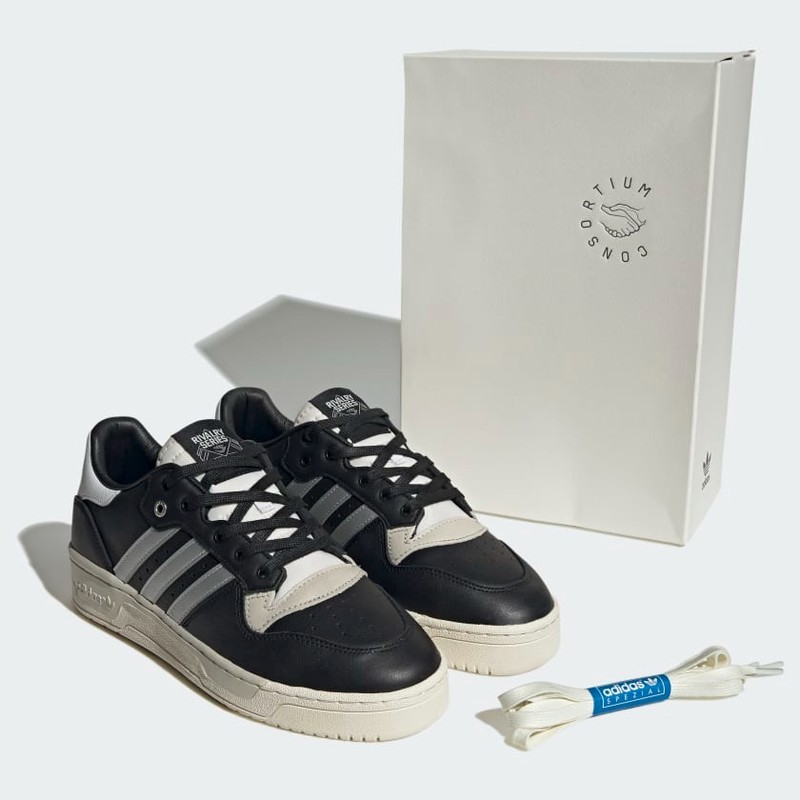 adidas Consortium Rivalry Low "Black Silver Metallic" | ID7389