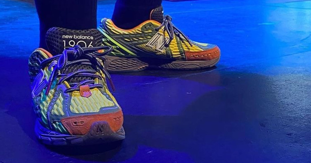 Action Bronson wears an unreleased New Balance 1906R