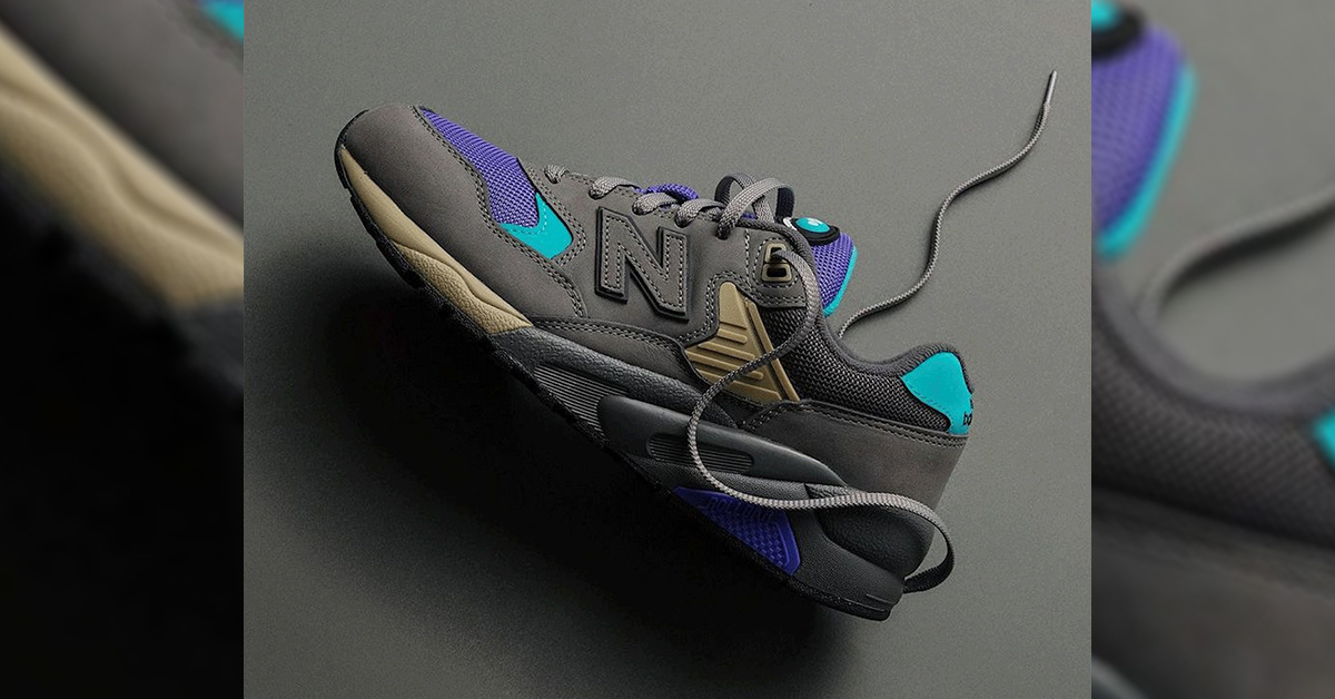 Retro-Revolution mit dem New Balance 580 in Grau, Lila & Aqua Retro-Revolution mit dem New Balance 580 in Grau, Lila & Aqua