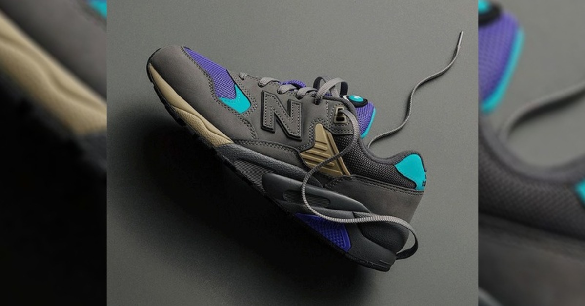 Retro Revolution with the New Balance 580 in Grey, Purple & Aqua Retro Revolution with the New Balance 580 in Grey, Purple & Aqua