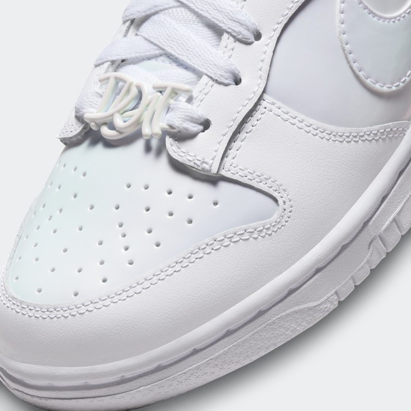 Nike Dunk Low “Just Do It - White Iridescent” | FD8683-100