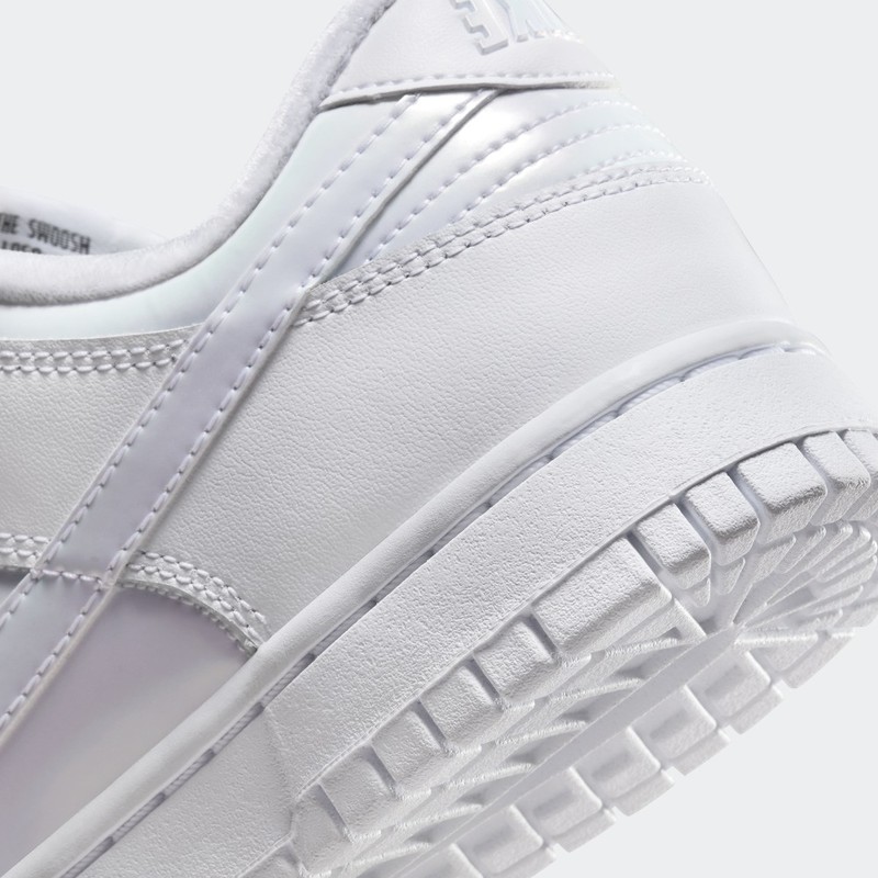 Nike Dunk Low “Just Do It - White Iridescent” | FD8683-100