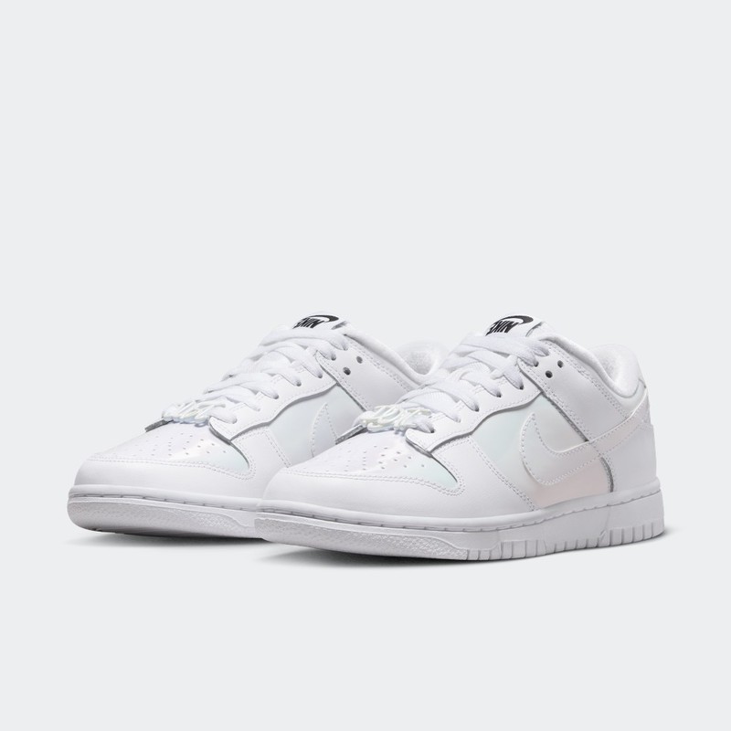 Nike Dunk Low “Just Do It - White Iridescent” | FD8683-100